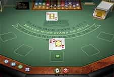 European Blackjack Gold in-game play view