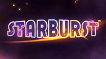 Promotional image of starburst slot from Netent