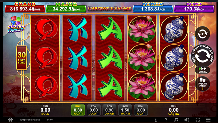 Emperor’s Palace  Clover Chance slot