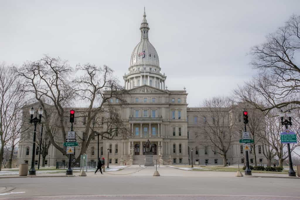 Michigan State Capitol Building in Lansing.