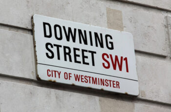 Downing Street Sign in the UK