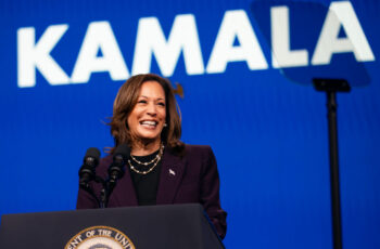 Vice President Kamala Harris speaks at the American Federation of Teachers' 88th National Convention in Houston.